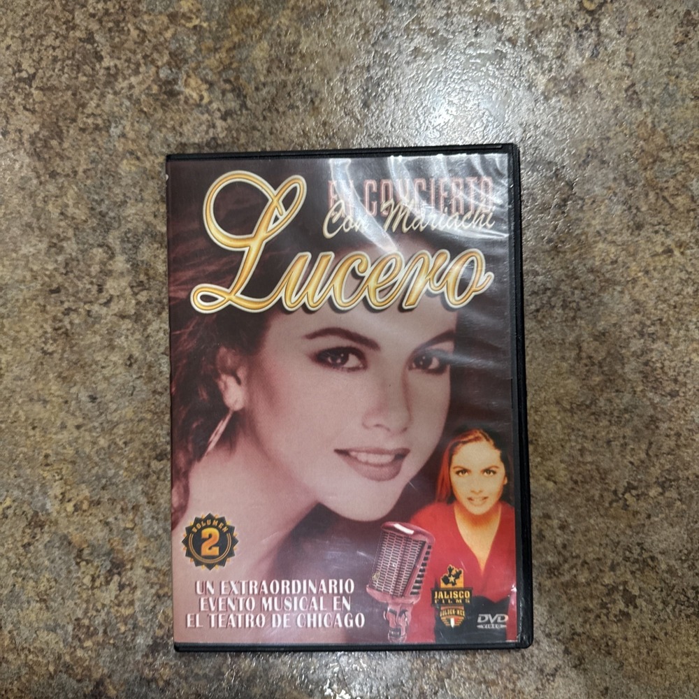 LUCERO~EN CONCIERTO~CON MARIACHI~ VOLUMEN 2~2001 VG/C DVD~LUCERO HOGAZA LEON~